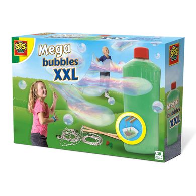 Набір для створення гігантських мильних бульбашок Ses Creative МЕГАБУЛЬБАШКИ XXL, Kiddi-02252S, 5 - 10 років, 5-10 років