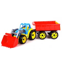 Игрушечный трактор с ковшом и прицепом 3688TXK (Multicolor), ROY-3688TXK(Multicolor)