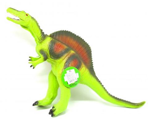 Динозавр резиновый "Спинозавр", большой, со звуком (зеленый), 121076, один размер