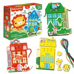 Настольная игра для детей "Цветные домики" Vladi Toys VT5303-27, ROY-VT5303-26