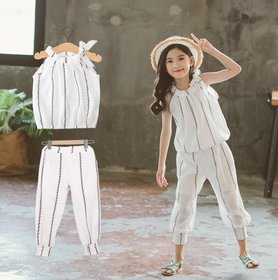 Літній костюм для дівчинки CHB-3987, CHB-3987, 110 см, 5 років (110 см)