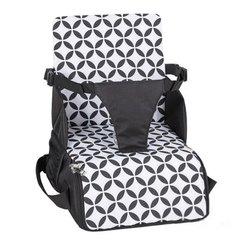 Портативный стул для кормления FreeON Fold and Go Black\white, SLF-48709, от 6 мес
