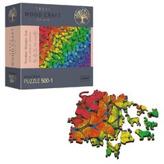 Пазли фігурні Trefl "Різнобарвні метелики" (500+1 елемент), TS-184067