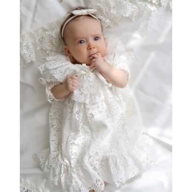 Гипюровое платье для девочки "Адель" ANGELSKY, AN7202, 4 года (104 см), 4 года (104 см)
