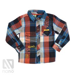 Рубашка клетчатая Nano, F1403-04, 2 года (89 см), 2 года (92 см)