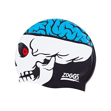 Шапочка для плавания Junior Character Silicone Cap - Skull by ZOGGS, ZOGGS-302732, 6-12 лет, 6-12 лет