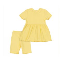 Комплект для дівчинки (сукня та короткі лосини), КС784-rub-C00, 74 см, 9 міс (74 см)