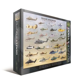 Пазл "Военные вертолеты", 1000 элементов Eurographics, 6000-0088