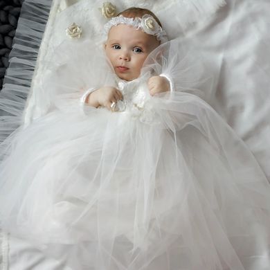 Нарядное платье на девочку ANGELSKY AN5102, AN5102, 0-3 мес (50-56 см), 0-3 мес