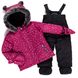 Комплект зимовий: куртка і напівкомбінезон Peluche&Tartine, F20M08BF-PinkyPlum, 12 міс (74-84 см), 12 міс (80 см)