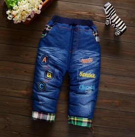 Утепленные джинсы для мальчика АВС CHB-1509, CHB-1509, 80 см, 12 мес (80 см)