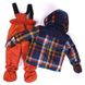 Комплект: куртка, полукомбинезон Peluche&Tartine, F16 M 03 BG Burn Orange, 12 мес (75 см), 9 мес (74 см)