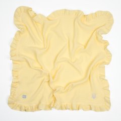 Плед Муслиновый Желтый ДоРечи, DoR-2041, 90х90 см, 90х90 см