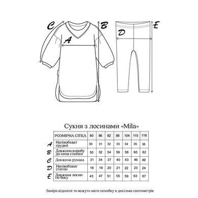 Платье с лосинами "Mila" MagBaby 132100, 80 (9-12 мес), 12 мес (80 см)