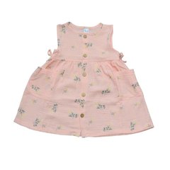 Муслиновое платье с пуговицами Minikin персик, Mini-223914-p, 4 года (104 см), 4 года (104 см)