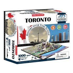 Объемный пазл "Торонто, Канада", 1000 элементов 4D Cityscape, 40016