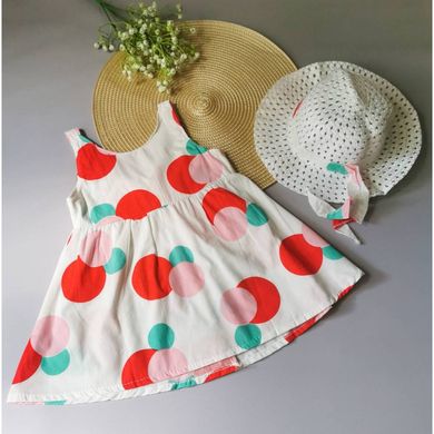 Комплект для девочки (платье и шляпка) CHB-2129, CHB-2129, 100 см, 3 года