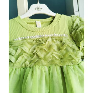 Платье для девочки с бусинками, CHB-10208, 100 см, 3 года (98 см)