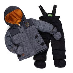 Комплект зимний: куртка и полукомбинезон Peluche&Tartine, F20M07BG-Stone, 12 мес (74-84 см), 12 мес (80 см)