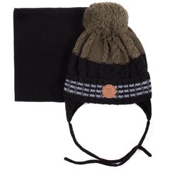 Комплект зимний: шапка и манишка Peluche&Tartine, F20ACC53EG-EnglishGreen, 3-5 лет (50-52 см), 50