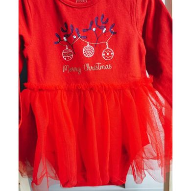 Новорічна сукня-боді, CHB-30235, 74 см, 9 міс (74 см)