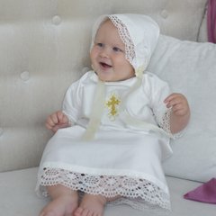 Рубашка для крещения Торжество ANGELSKY, AN2002, 0-3 мес (56 см), 0-3 мес (50-62 см)