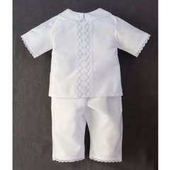 Хрестильний костюм для хлопчика Срібло, AN3811, 0-3 міс (56 см), 0-3 міс