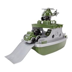 Пластиковая игрушка Технок "Паром Военный транспорт", TS-207851