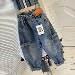 Стильные джинсы для мальчика CHB-10739, 100 см, 3 года (98 см)