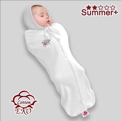 Трикотажная пеленка-кокон на молнии для недоношенных малышей Ontario Linen Deep Sleep 1 Summer+, ART-0000200, 0-3 мес (56-62 см), 0-3 мес