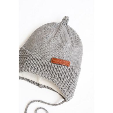 Вязаная шапка на трикотаже "Neo" MagBaby 103023, 38-42 (3-6 мес), 38-42