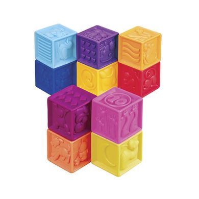 Розвиваючі силіконові кубики - Порахуй-ка!, Battat, BX1002Z, 6-36 міс