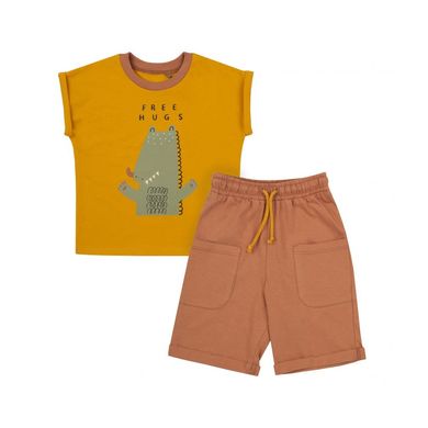 Комплект для хлопчика (шорти та футболка), КС770-syp-EH0, 80 см, 12 міс (80 см)