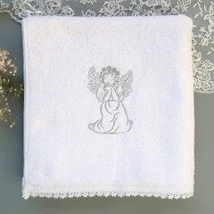 Махровий рушник для хрещення дівчинки ANGELSKY AN2715, AN2715, один розмір, один розмір