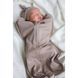 Евро пеленка на молнии с шапочкой "Purl" Мишка MagBaby 100327, 0-3 мес, 0-3 мес