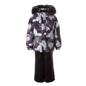 Комплект зимовий: куртка та напівкомбінезон HUPPA DANTE 1, 41930130-23109, 4 роки (104 см), 4 роки (104 см)