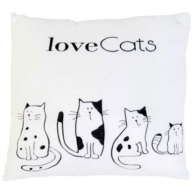 Подушка "Love cats", 127597, один розмір