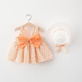 Літній комплект сукня + капелюшок CHB-1194, CHB-1194, 90 см, 18 міс (86 см)