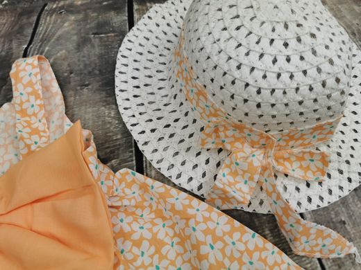 Літній комплект сукня + капелюшок CHB-1194, CHB-1194, 90 см, 18 міс (86 см)