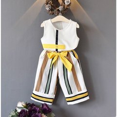 Стильный костюм на лето для девочки CHB-2118, CHB-2118, 100 см, 3 года