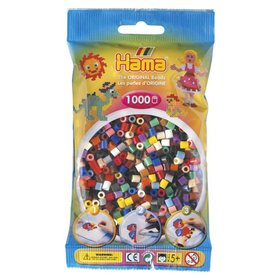 Набор цветных бусин, 1.000 шт, 22 цвета, MIDI 5+ Hama, 207-67, один размер