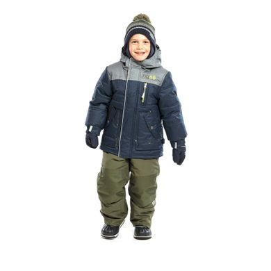 Комплект зимовий (куртка і напівкомбінезон) NANO, F18 M 277 Blue Mix / Green Tea, 2 роки (89 см), 2 роки (92 см)
