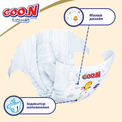 Подгузники GOO.N Premium Soft для детей 4-8 кг, Kiddi-863223, 4-8 кг, 4-8 кг
