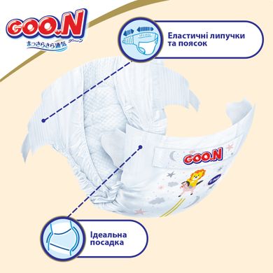 Підгузки GOO.N Premium Soft для дітей 4-8 кг, Kiddi-863223, 4-8 кг, 4-8 кг