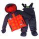 Комплект: куртка, полукомбинезон Peluche&Tartine, 12 мес (75 см), 9 мес (74 см)