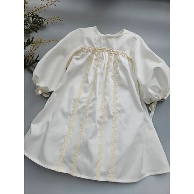 Хрестильна сорочка для дівчинки "Квіткова" ANGELSKY, AN6902, 0-1 міс (56 см), 0-1 міс