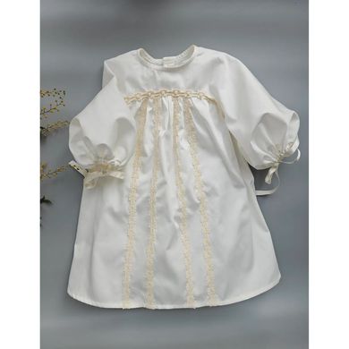 Хрестильна сорочка для дівчинки "Квіткова" ANGELSKY, AN6902, 0-1 міс (56 см), 0-1 міс