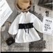 Блузка-туника для девочки с поясом CHB-2121, 100 см, 3 года
