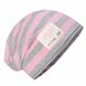 Шапка демисезонная полосатая Maximo, 13500-086476-pink, 53, 52