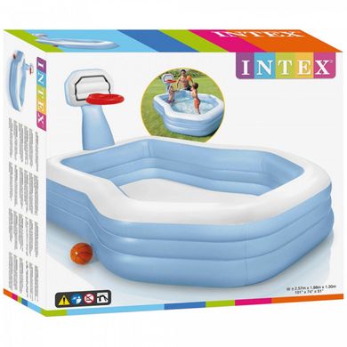 Дитячий надувний басейн з баскетбольним кільцем Intex 57183, ROY-57183
